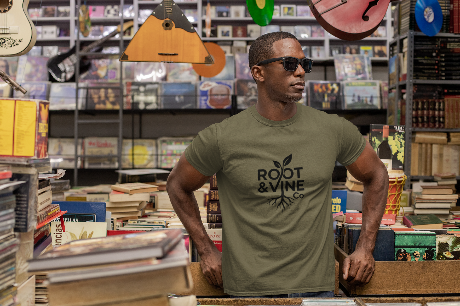 Root & Vine Co. Legacy Black Logo Tee