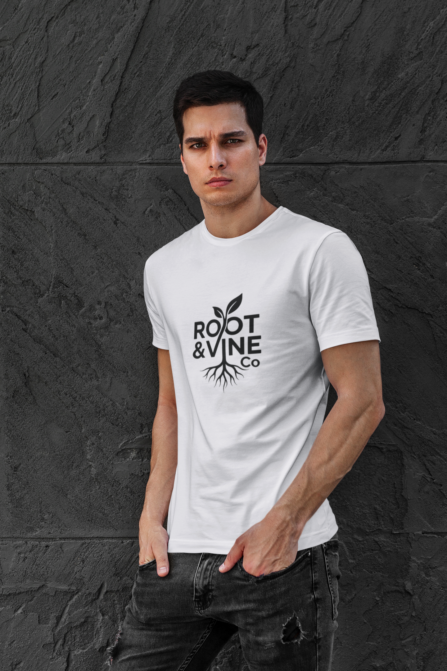 Root & Vine Co. Legacy Black Logo Tee