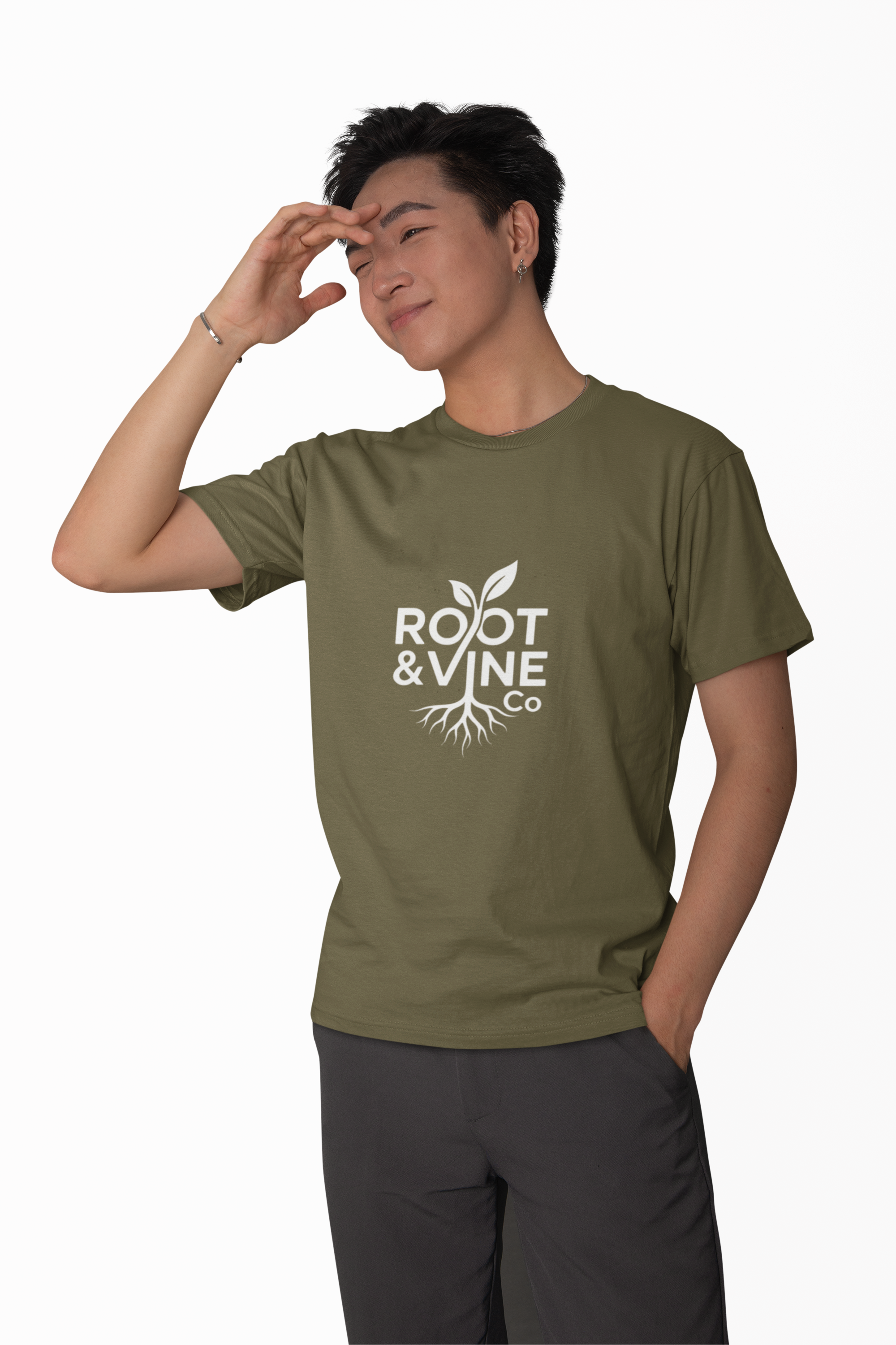 Root & Vine Co. Legacy White Logo Tee