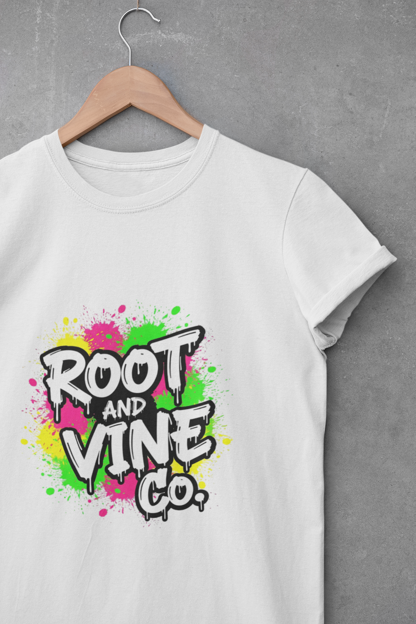 Graffiti Glow Drip Tee (White Pop Edition)