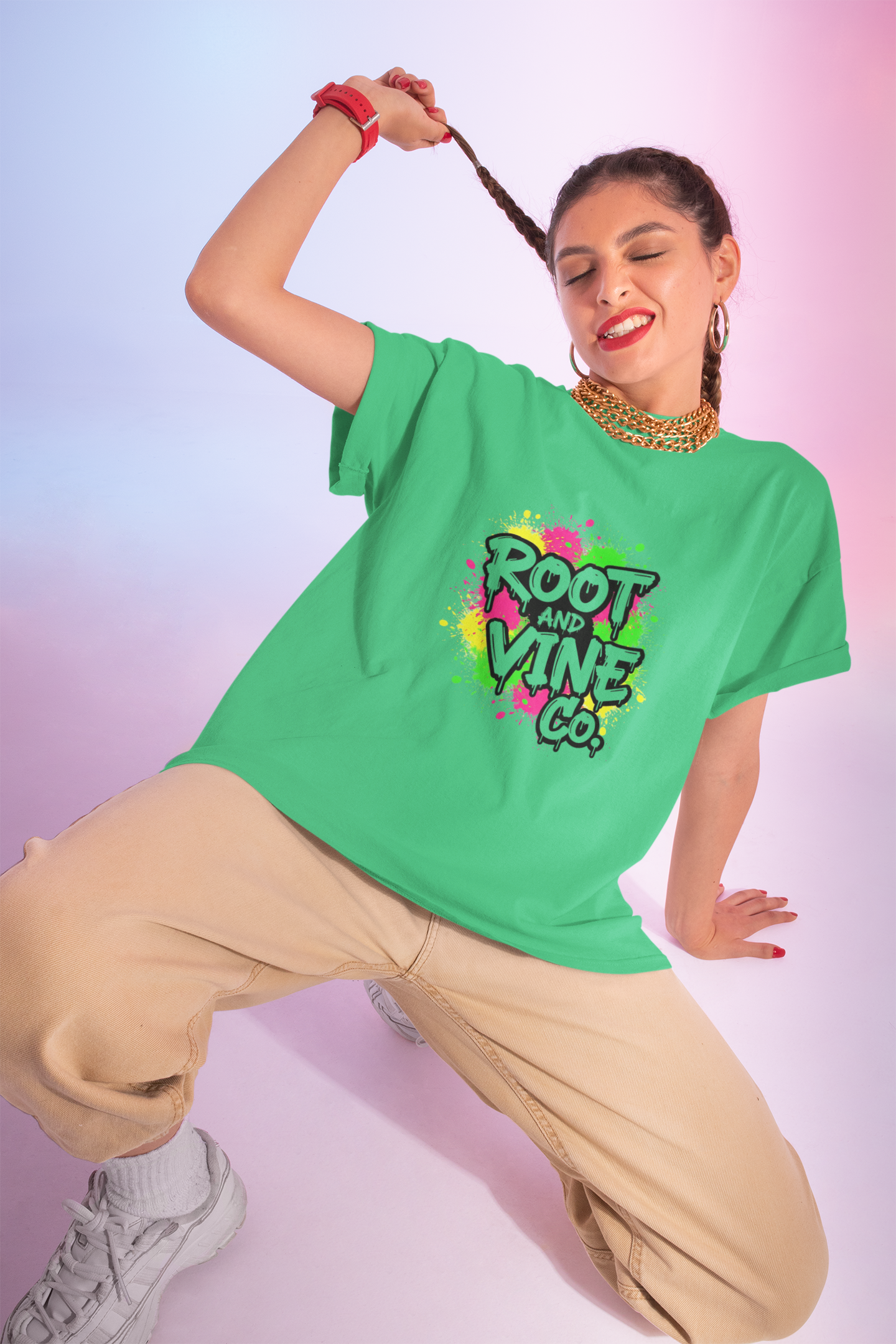 Graffiti Glow Drip Tee (White Pop Edition)