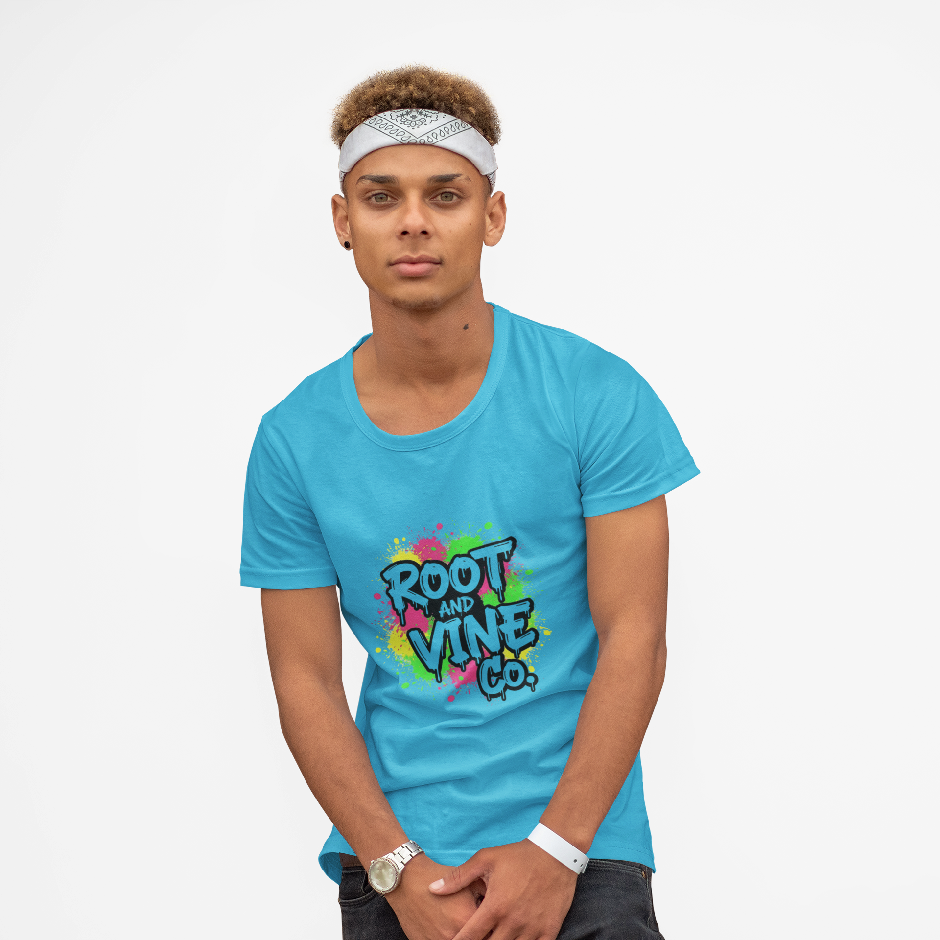 Graffiti Glow Drip Tee (White Pop Edition)